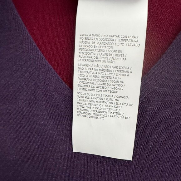 MaxMara Womens Purple & Red Colorblock Knit Dress S Made In Italy - Picture 6 of 7